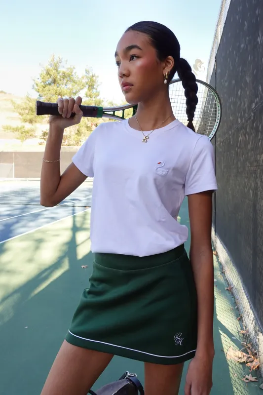 Paley Swan Tee in White made by Recreational Habits