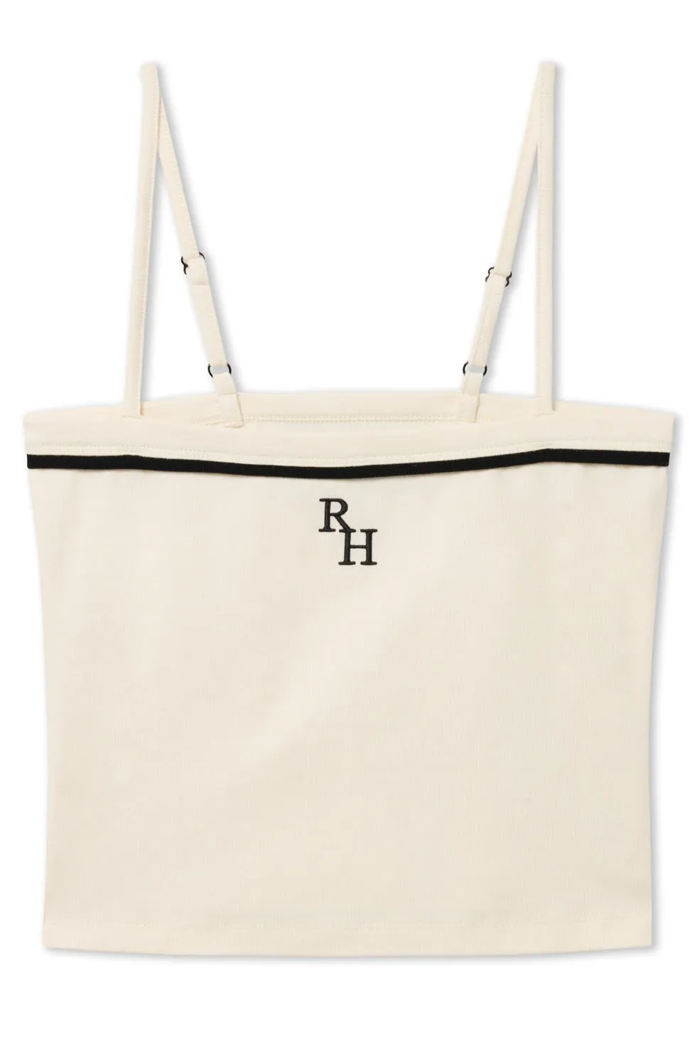 Coco Twin Set Ribbed Cardigan with Piping in Ivory sold by Recreational Habits product image thumbnail 3