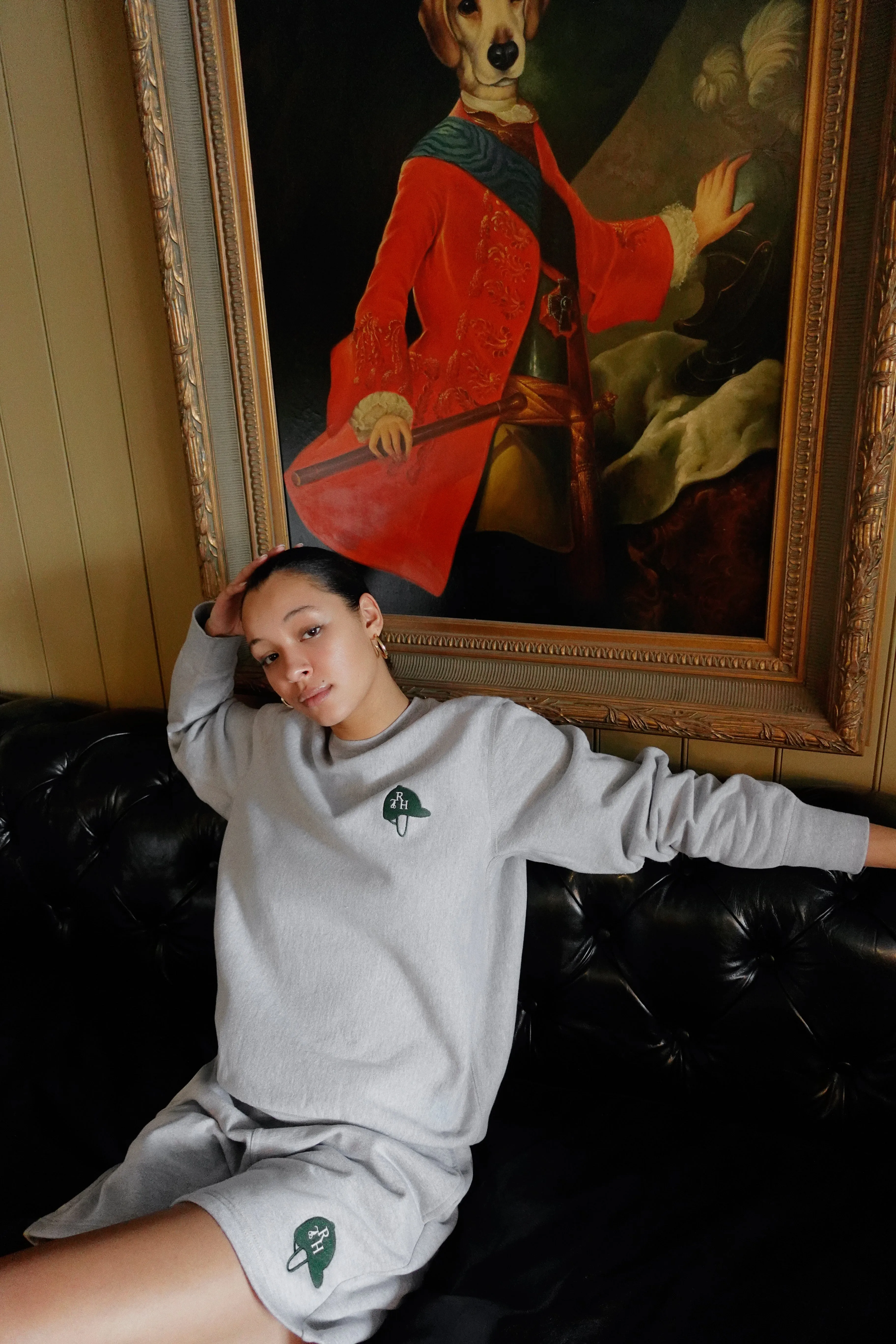 Ziggy Unisex Equestrian Sweat Short in Grey sold by Recreational Habits product image thumbnail 3