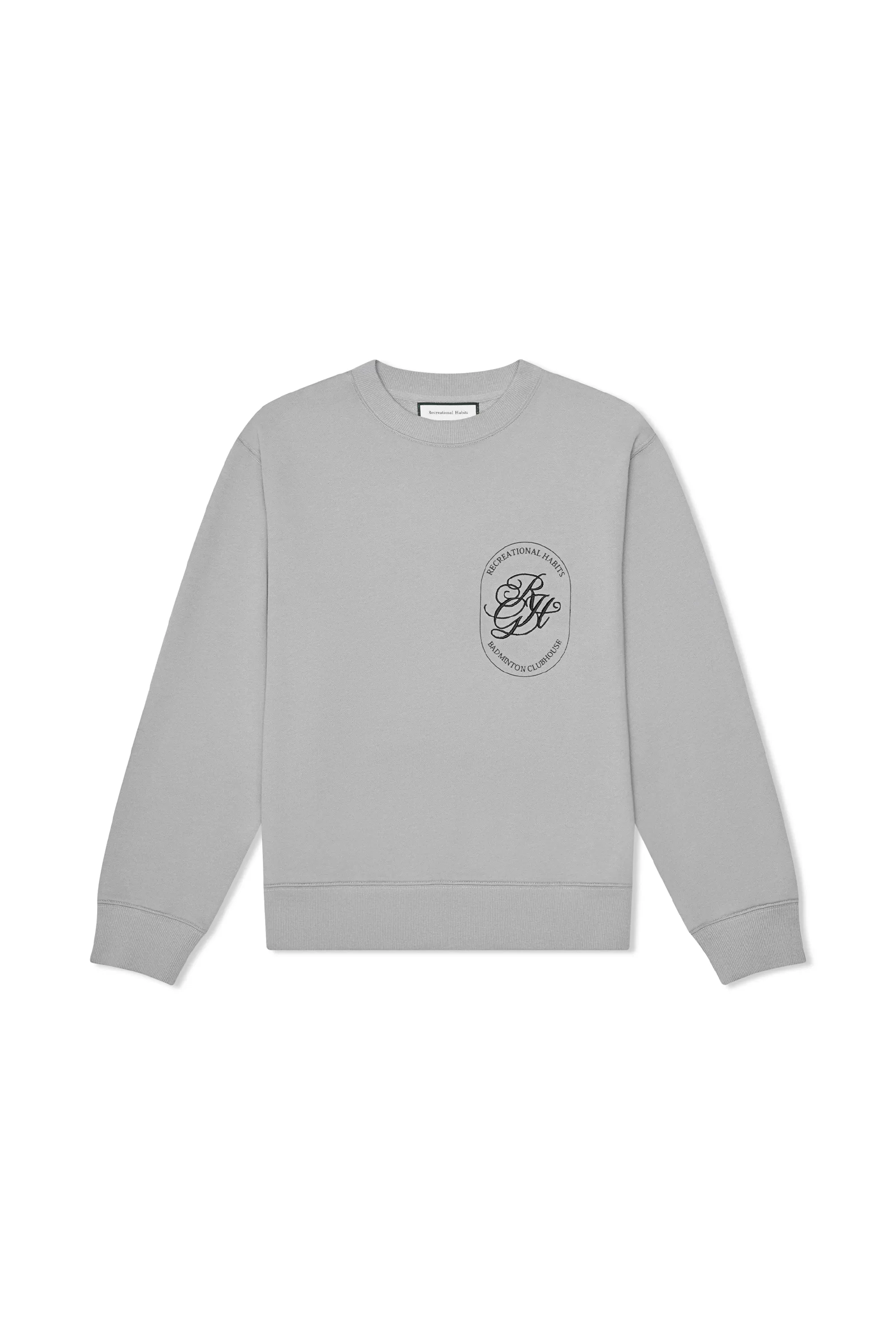 Cornell Crewneck in Grey with Clubhouse Graphic sold by Recreational Habits product image thumbnail 2