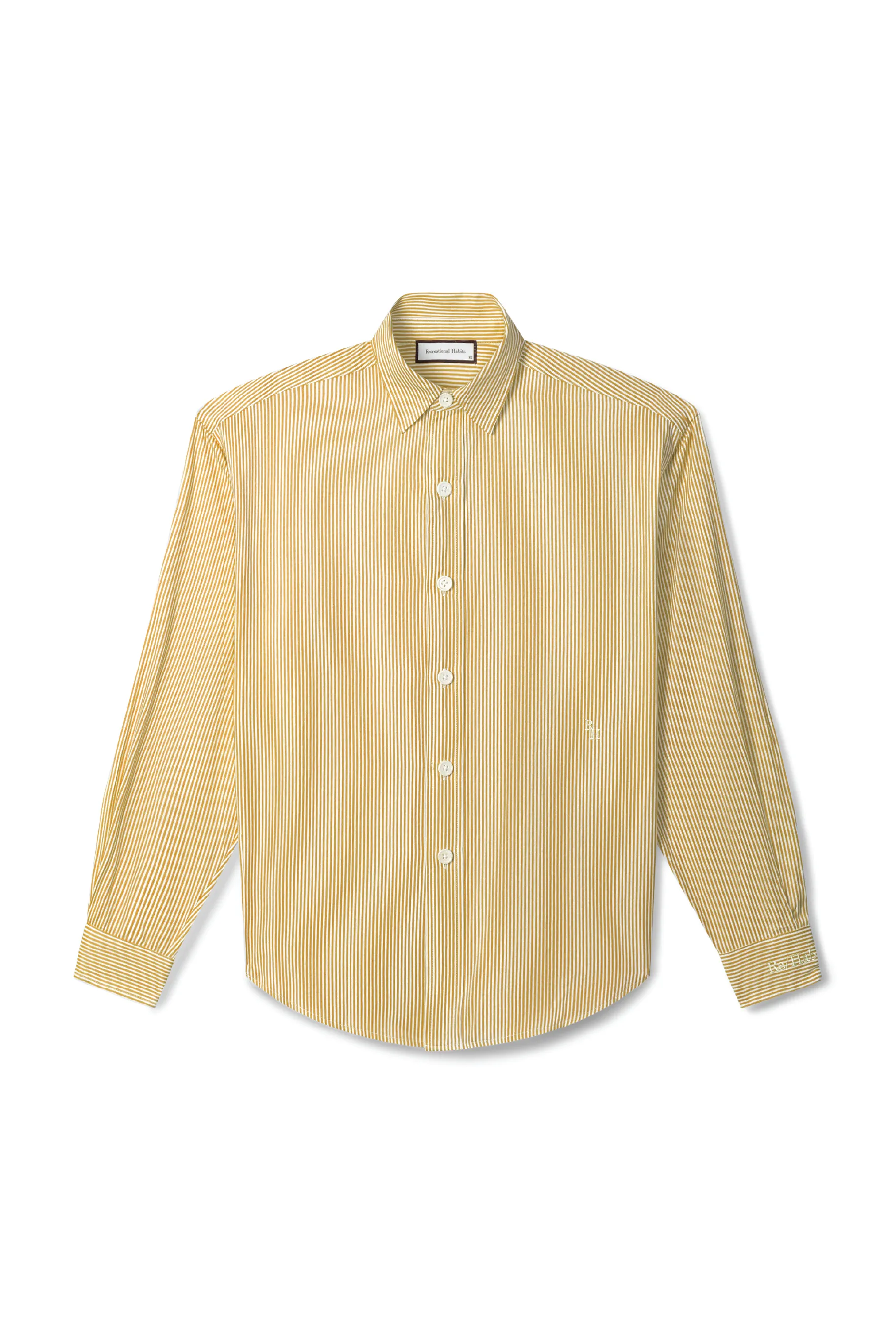 The Martha Cotton Shirt in Faded Yellow sold by Recreational Habits