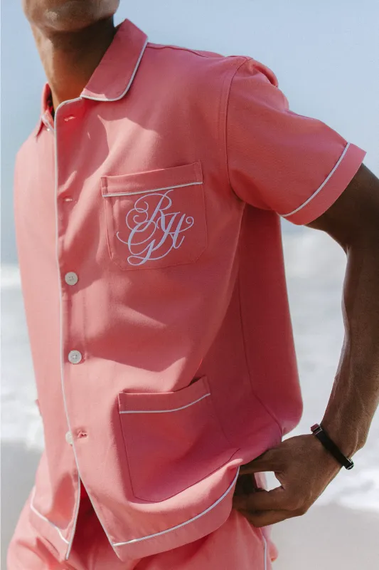 Gatsby PJ Shirt in Pink made by Recreational Habits
