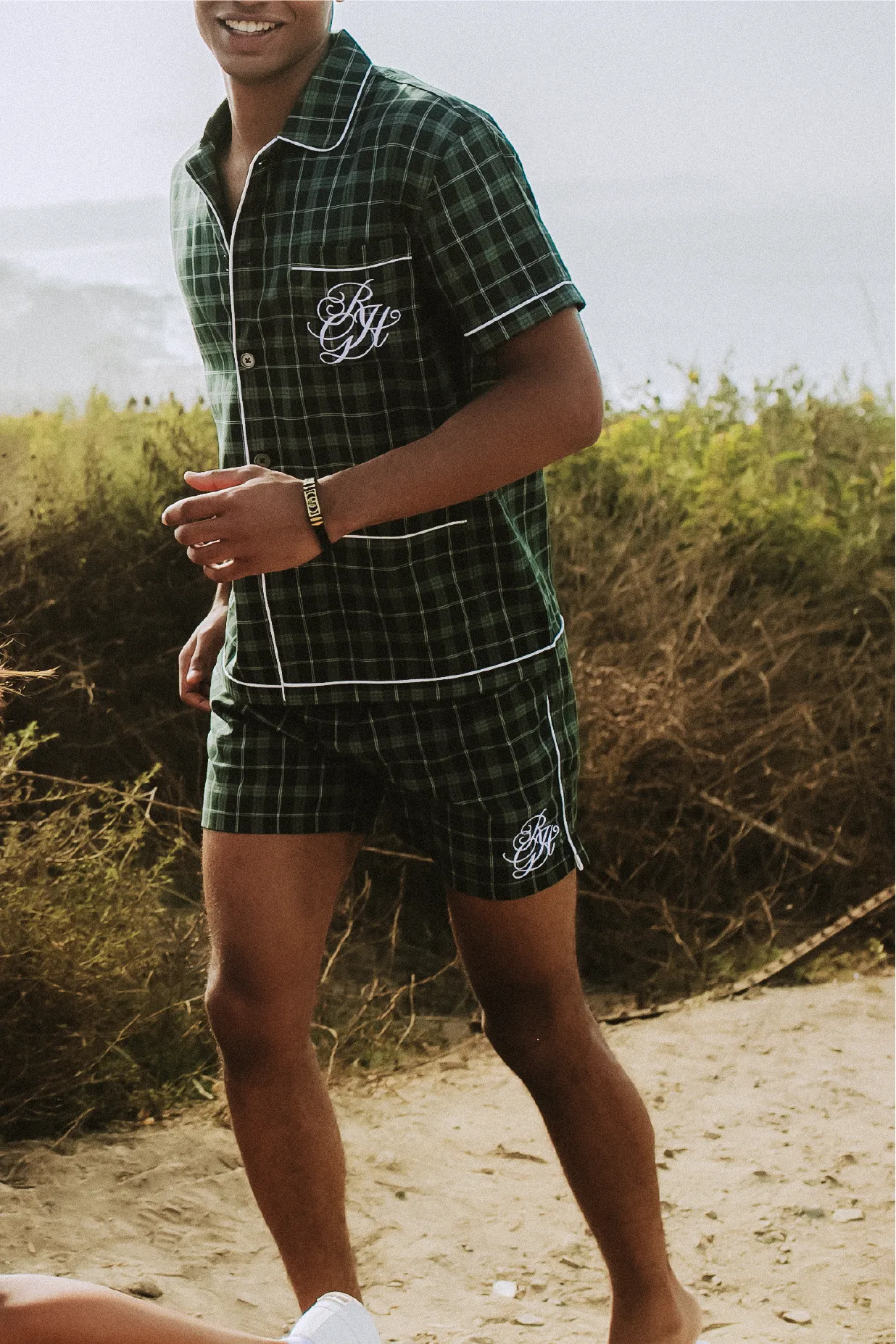 Bogart PJ Short in Green Tartan sold by Recreational Habits product image thumbnail 2