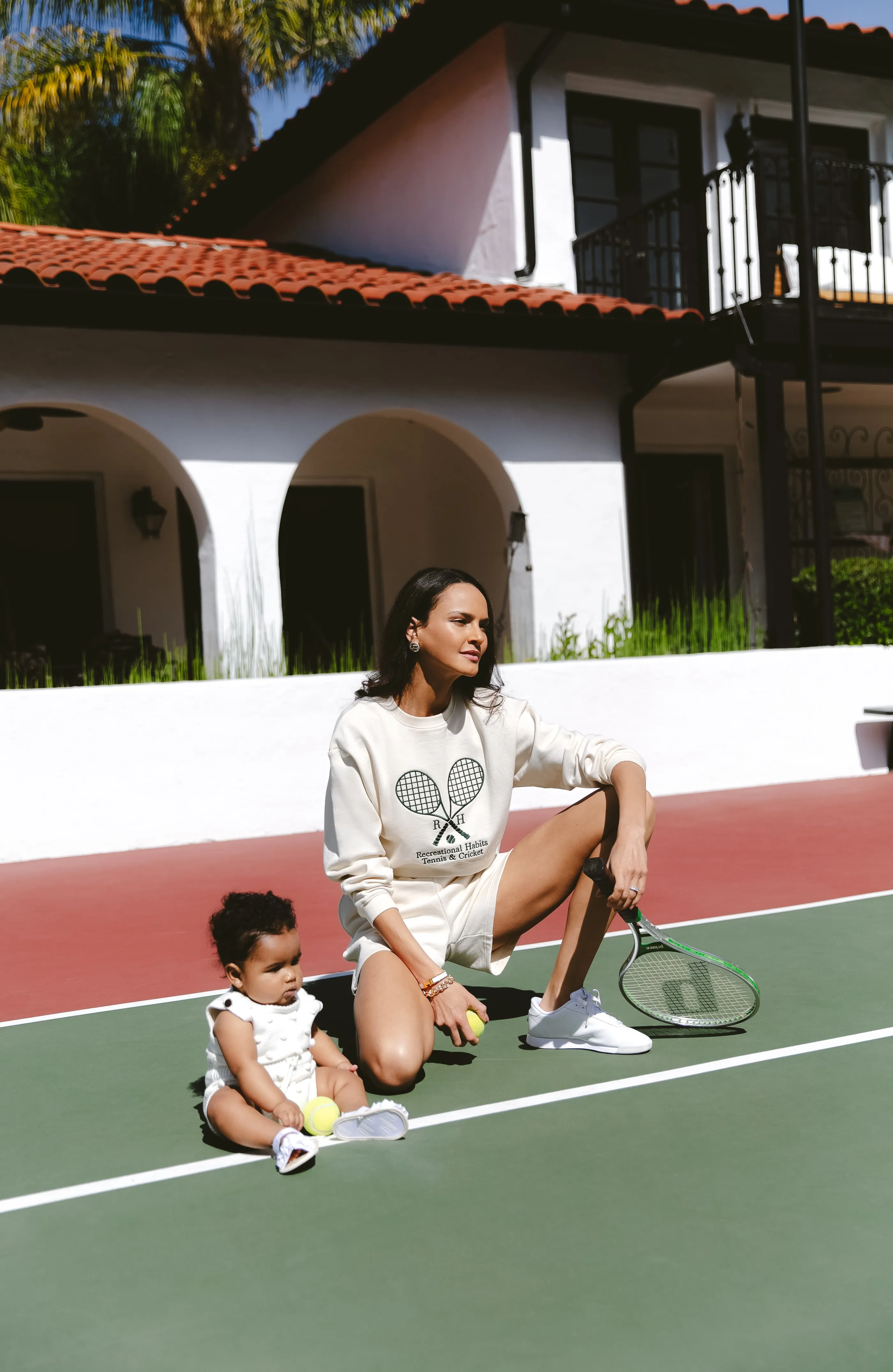 Williams Cropped Crew in Cream sold by Recreational Habits
