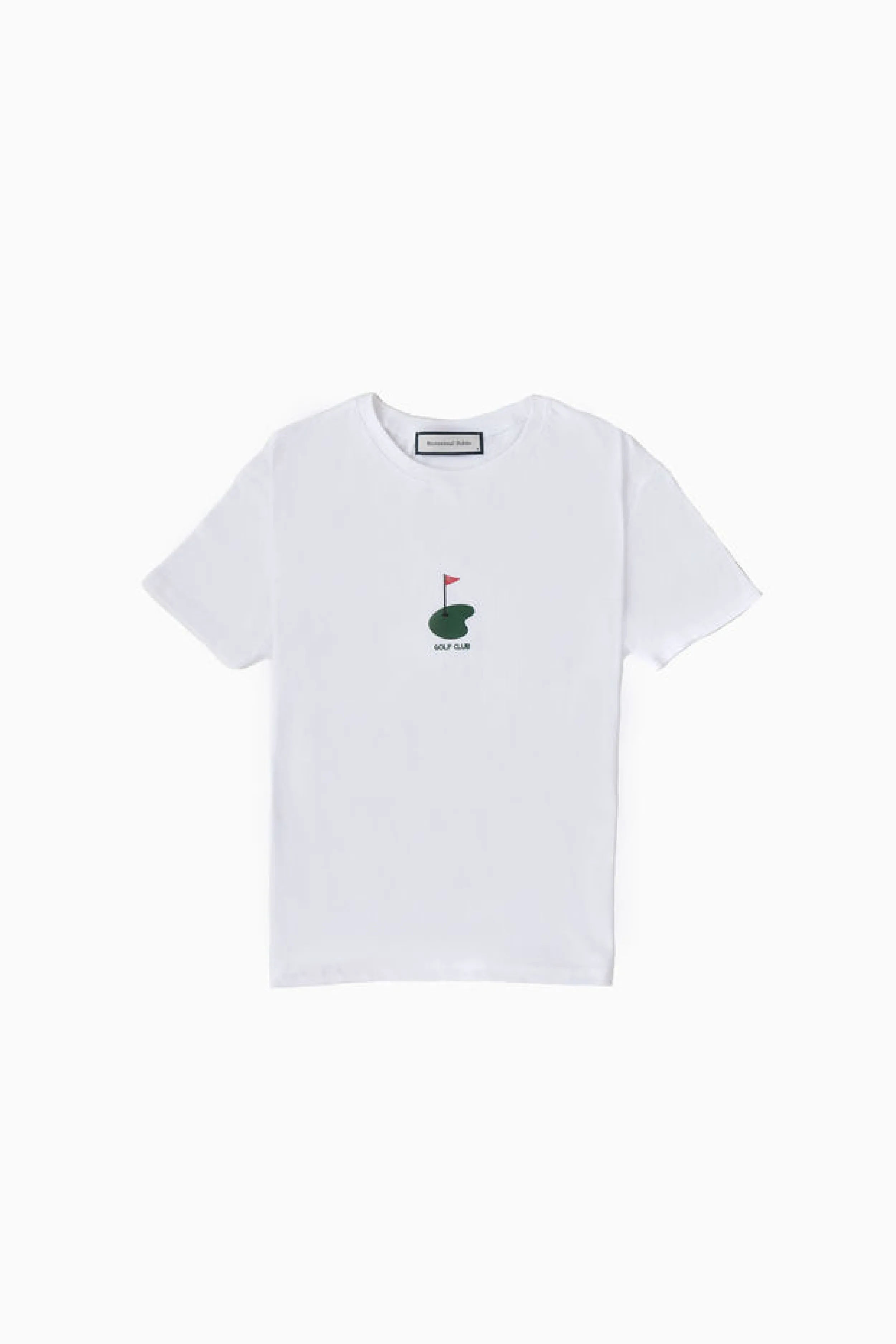 Flyer Cropped Tee with Flag in White sold by Recreational Habits product image thumbnail 2