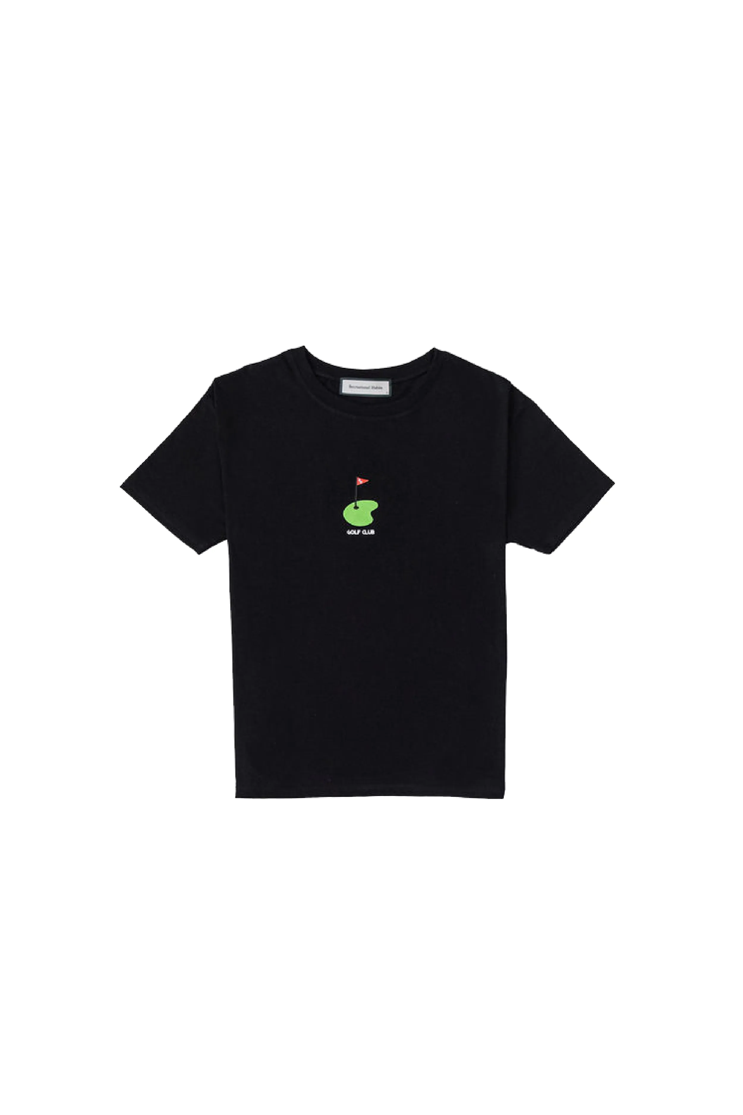 Flyer Cropped Tee with Flag in Black sold by Recreational Habits product image thumbnail 3