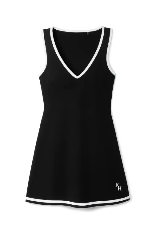 Chris Tennis Dress In Black made by Recreational Habits