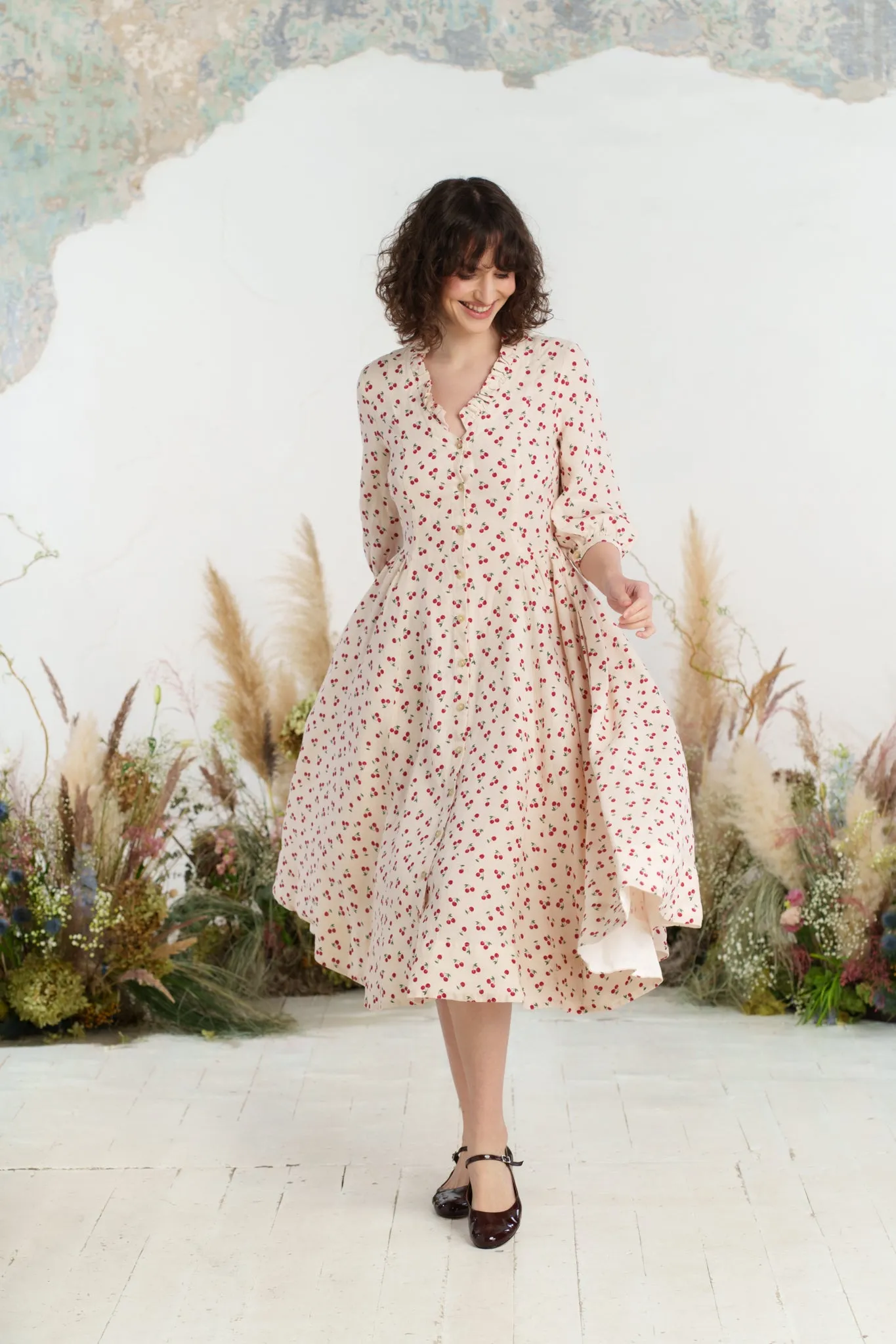 Ophelia Dress, 3/4 Sleeve sold by Son de Flor product image thumbnail 3