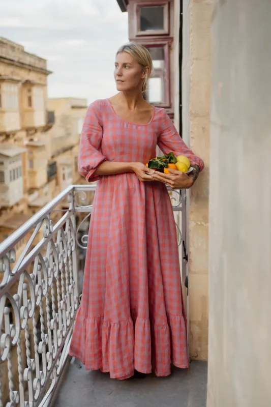 Maxi Carmen Dress, 3/4 Sleeve sold by Son de Flor