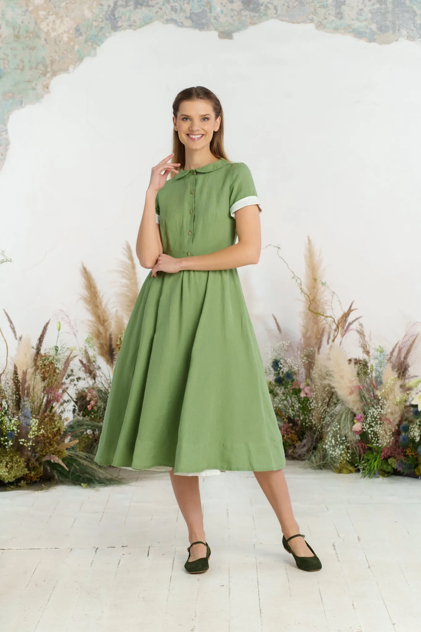 Classic Dress, Short Sleeve sold by Son de Flor product image thumbnail 4