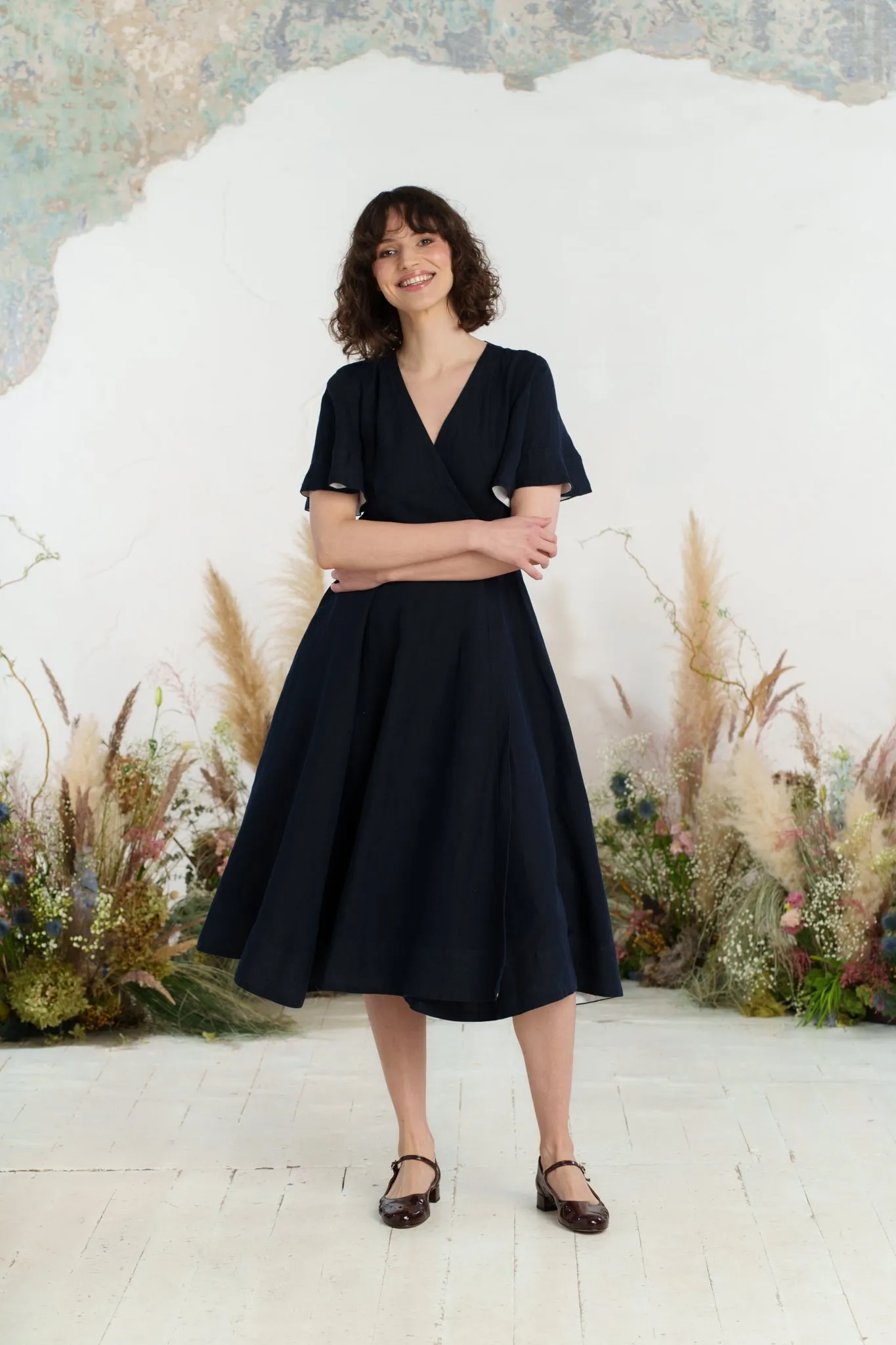 Wrap Dress, Butterfly Sleeve sold by Son de Flor product image thumbnail 5