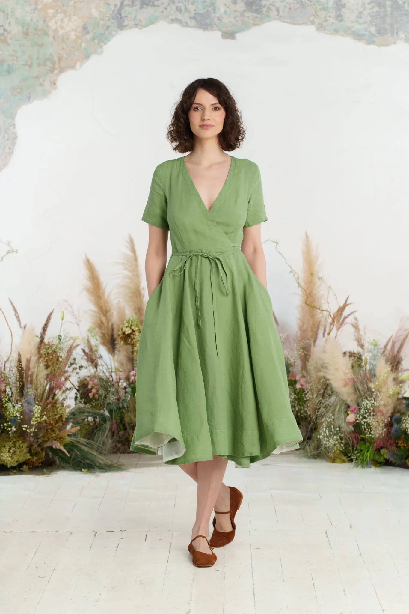 Wrap Dress, Short Sleeve sold by Son de Flor product image thumbnail 5