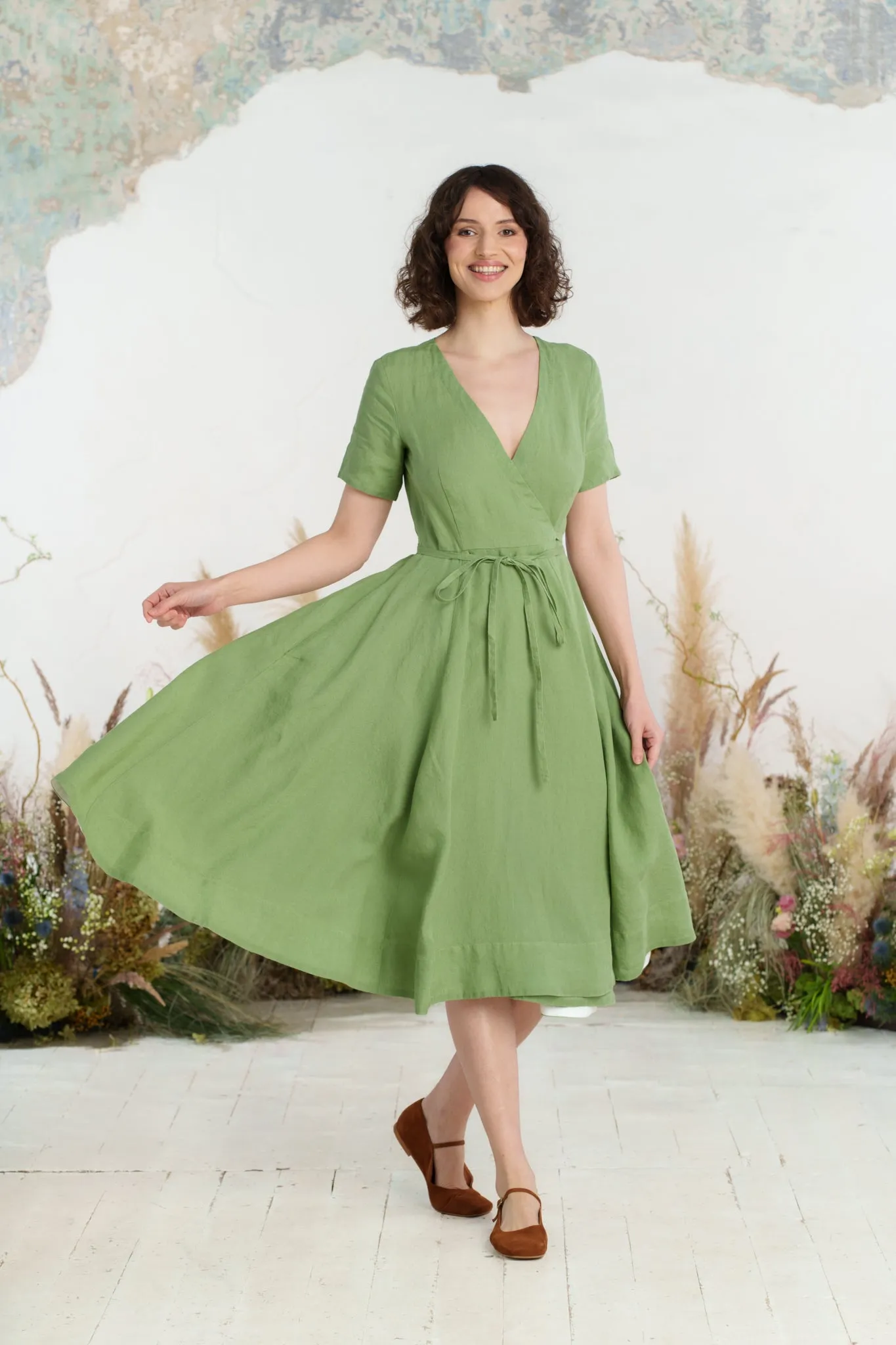 Wrap Dress, Short Sleeve sold by Son de Flor