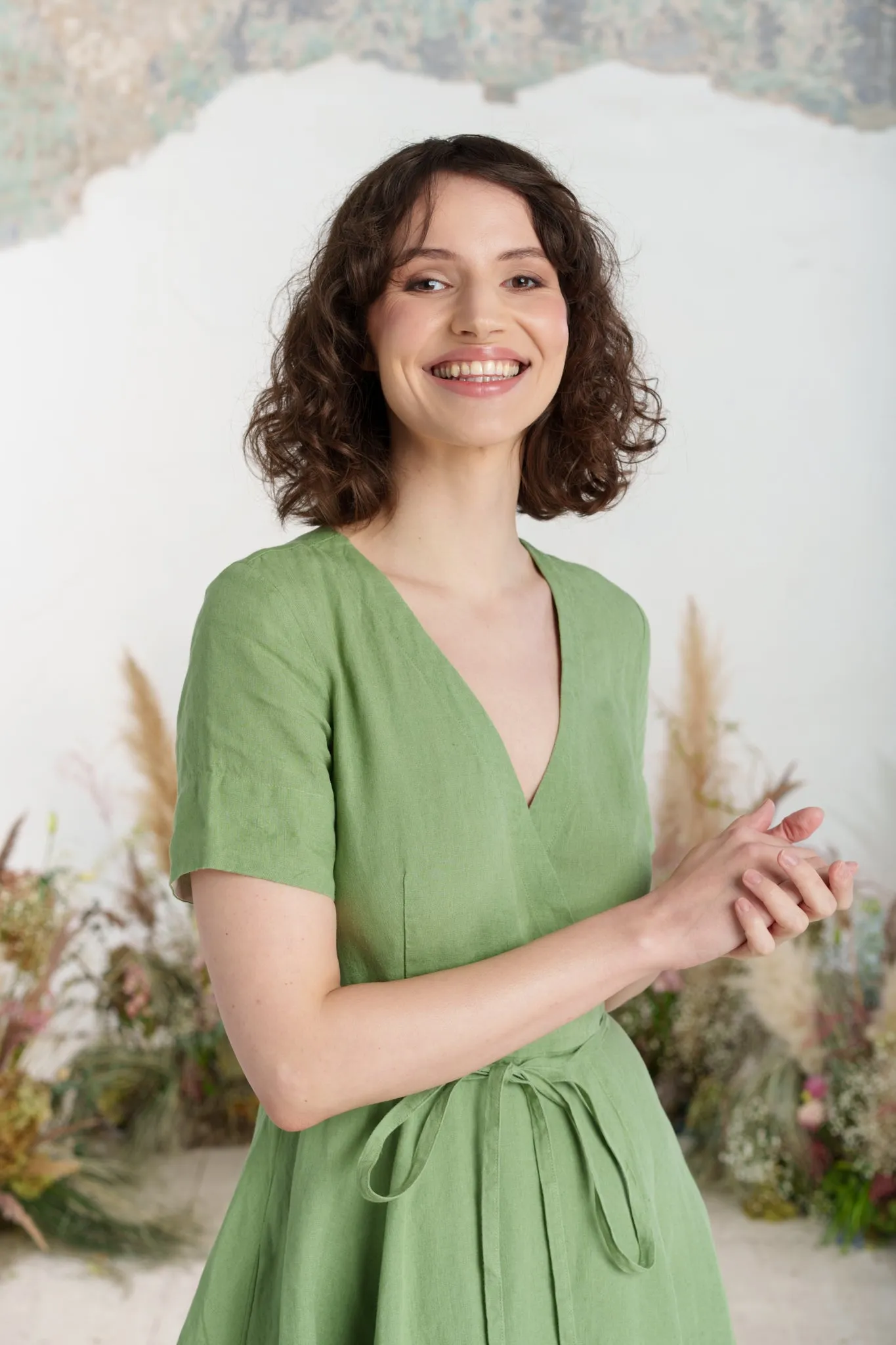 Wrap Dress, Short Sleeve sold by Son de Flor product image thumbnail 3