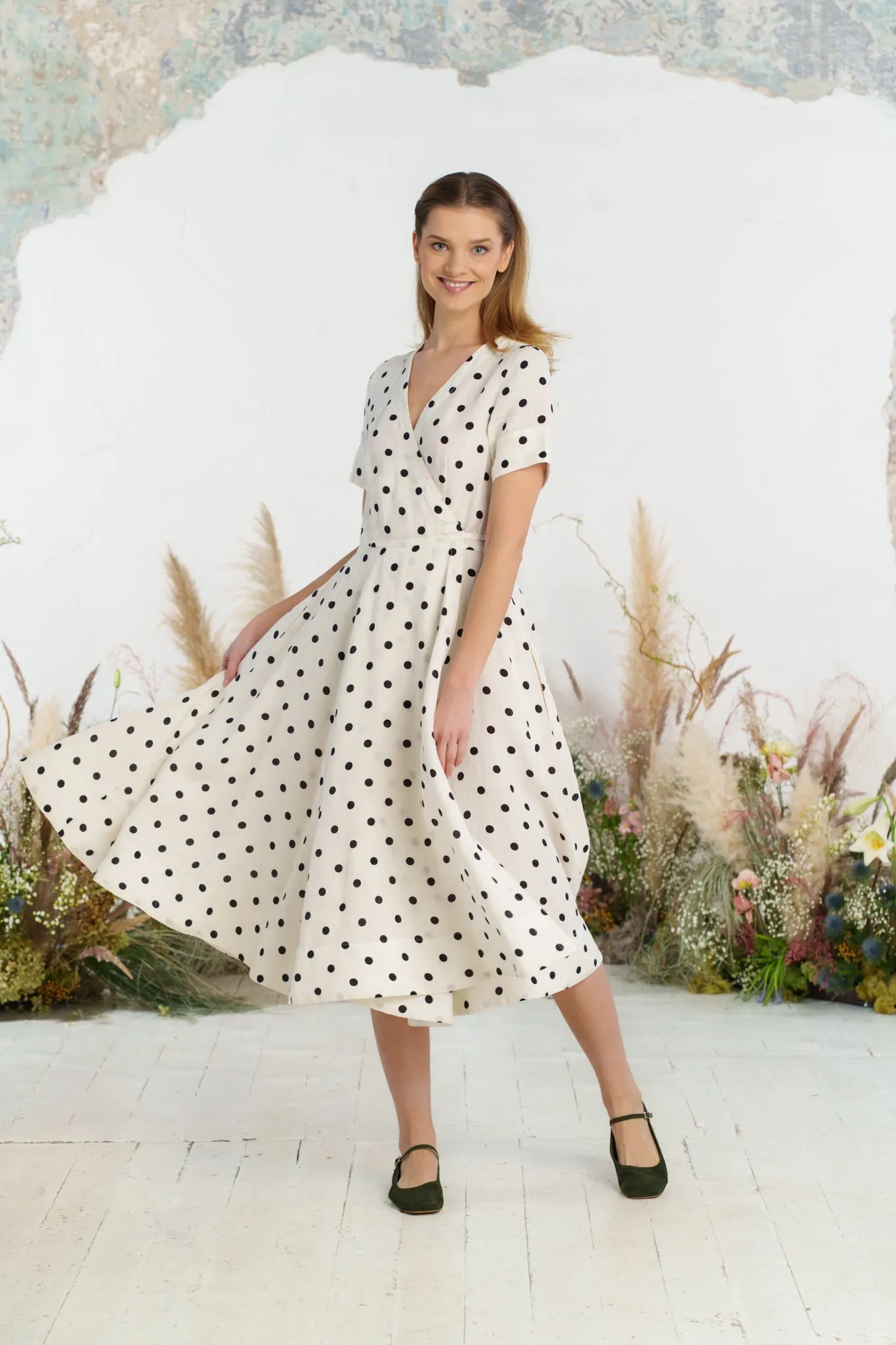 Wrap Dress, Short Sleeve sold by Son de Flor product image thumbnail 2