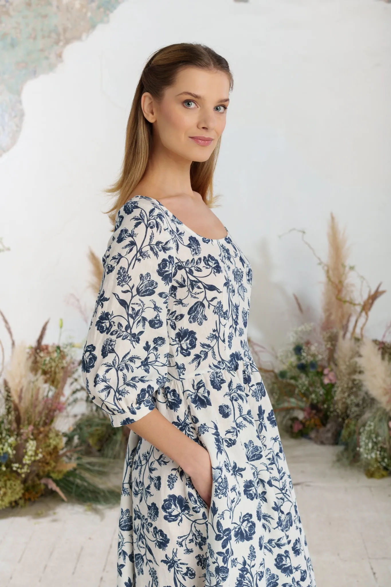 Carmen Dress, 3/4 Sleeve sold by Son de Flor product image thumbnail 5