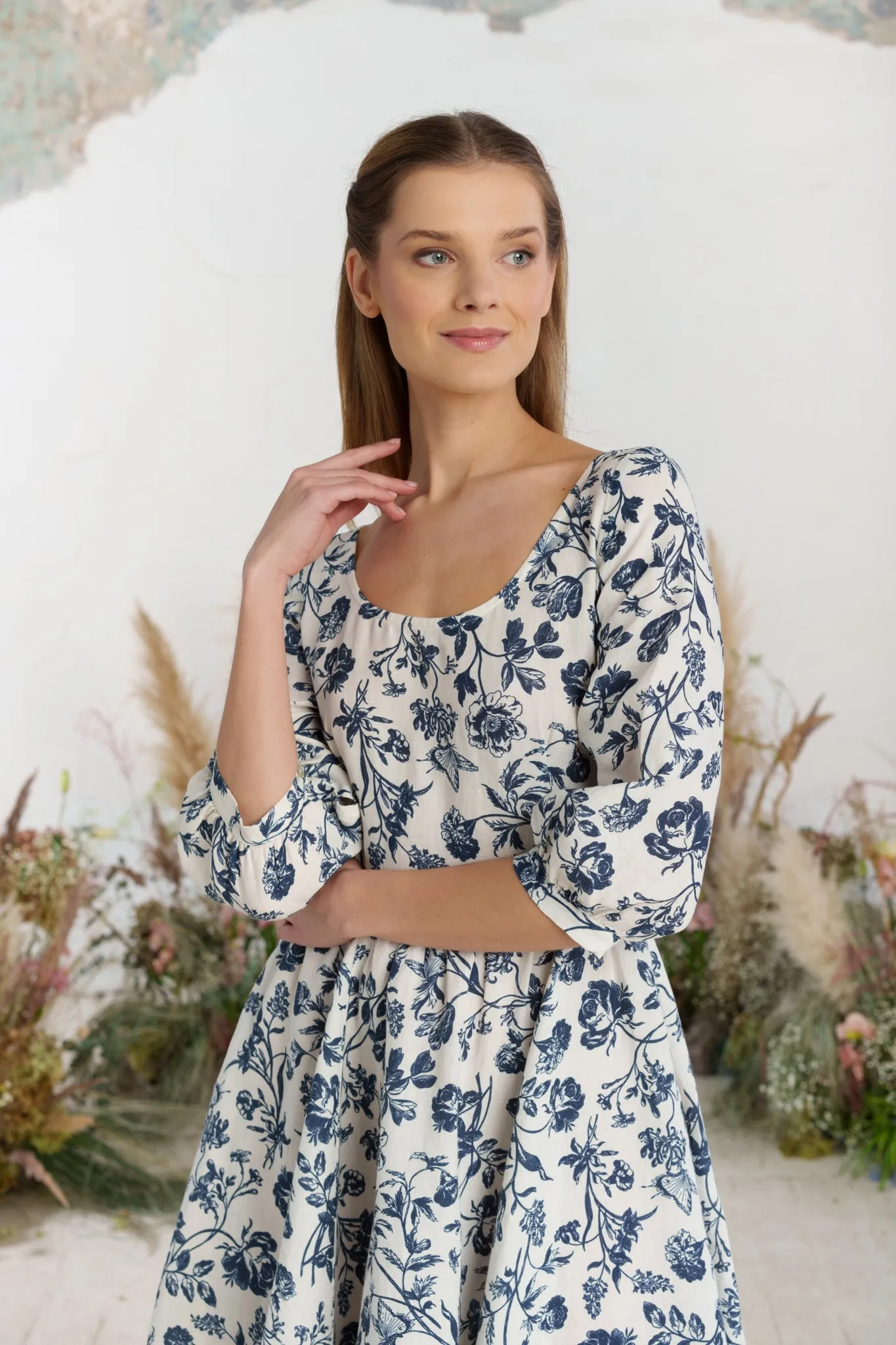 Carmen Dress, 3/4 Sleeve sold by Son de Flor product image thumbnail 3