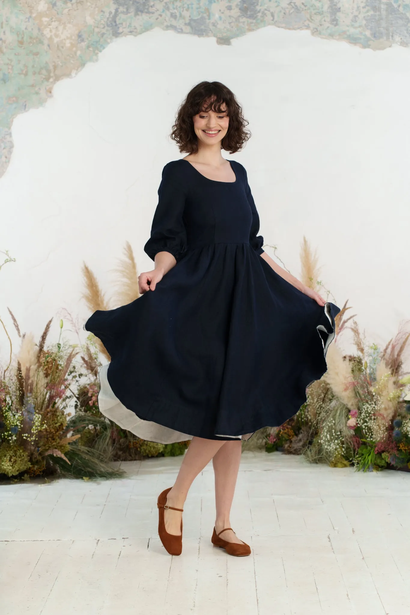 Carmen Dress, 3/4 Sleeve sold by Son de Flor product image thumbnail 2