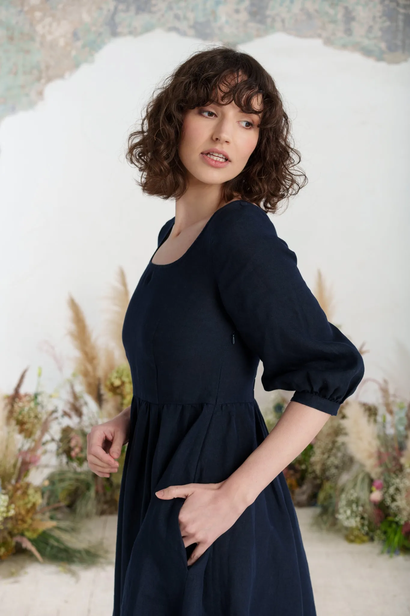 Carmen Dress, 3/4 Sleeve sold by Son de Flor product image thumbnail 4