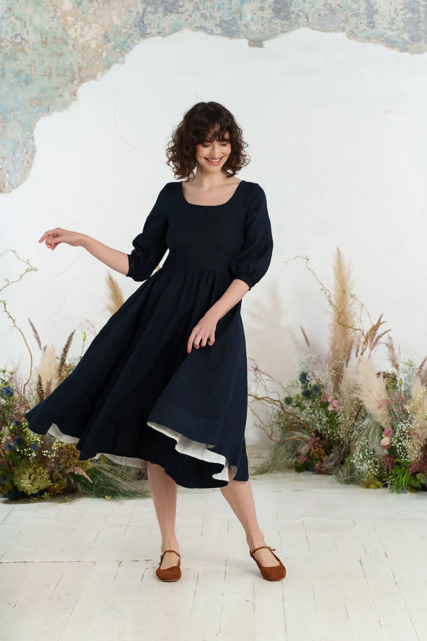Carmen Dress, 3/4 Sleeve sold by Son de Flor product image thumbnail 5