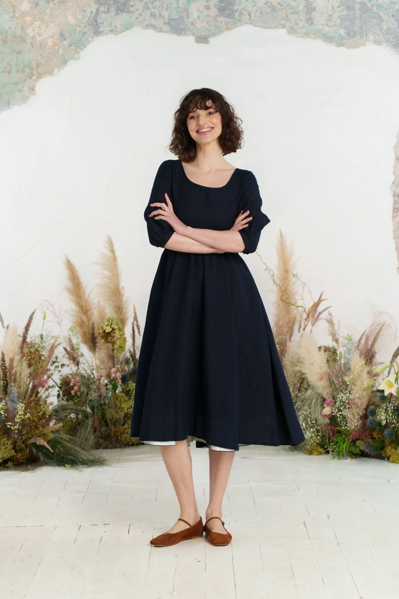 Carmen Dress, 3/4 Sleeve sold by Son de Flor product image thumbnail 3