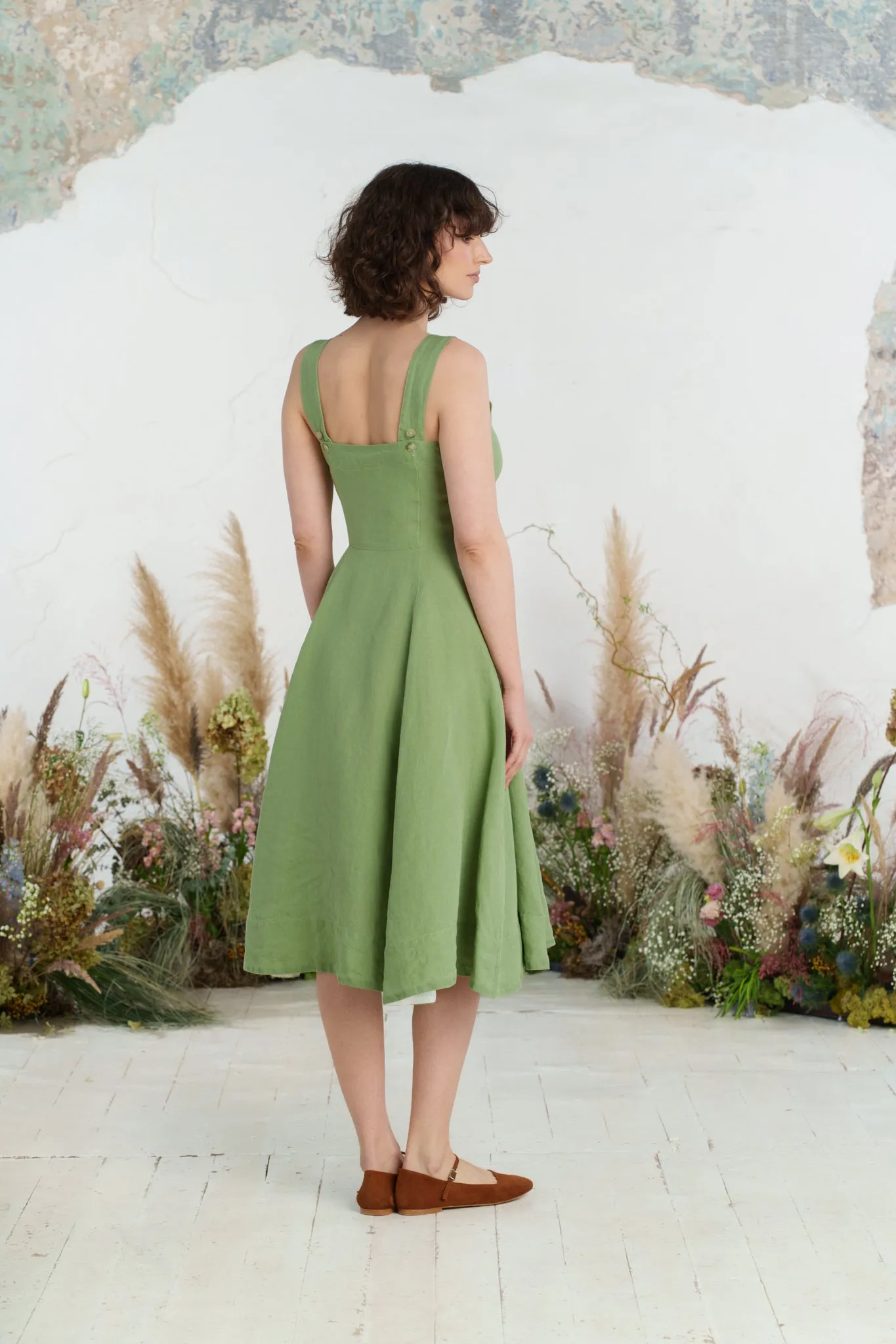 Pinafore Dress, Sleeveless sold by Son de Flor product image thumbnail 5