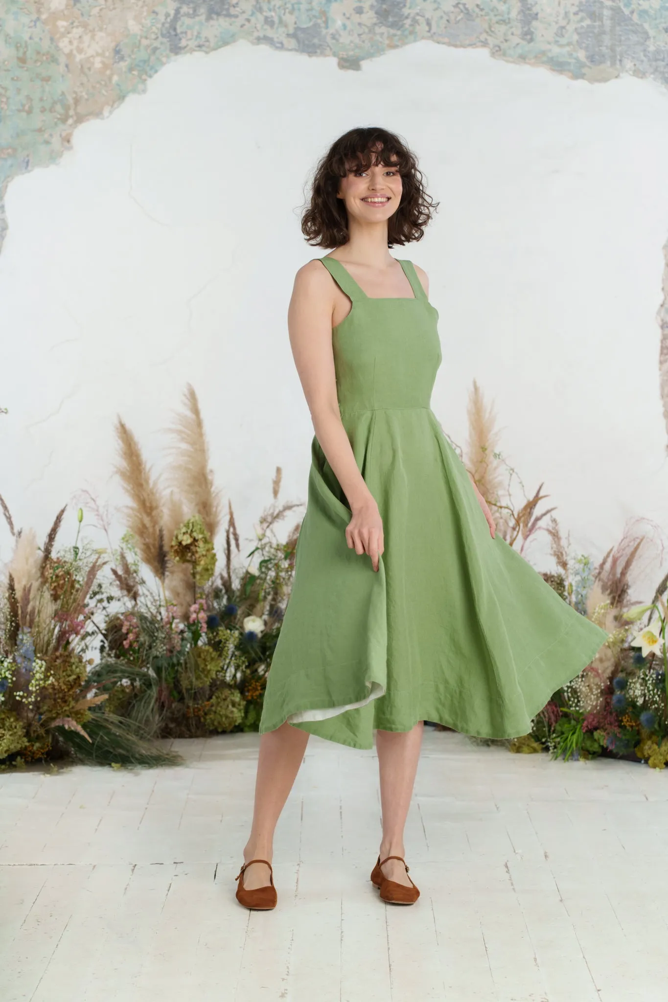 Pinafore Dress, Sleeveless sold by Son de Flor product image thumbnail 2