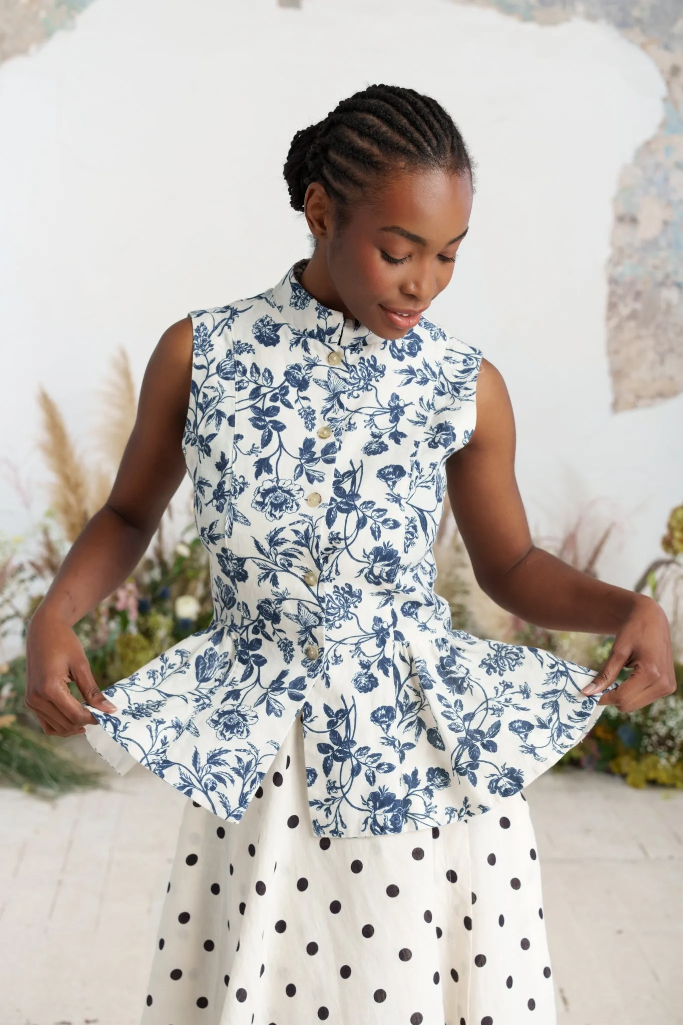 Peplum Vest, Sleeveless sold by Son de Flor product image thumbnail 4