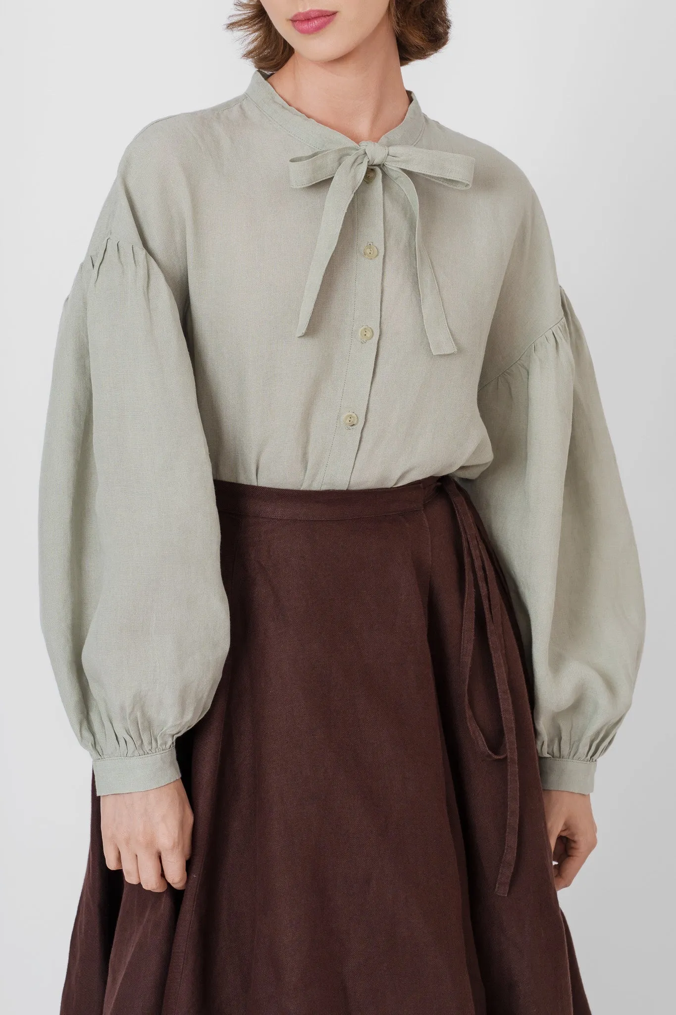 Clementine Shirt, Long Sleeve, Mint sold by Son de Flor product image thumbnail 4