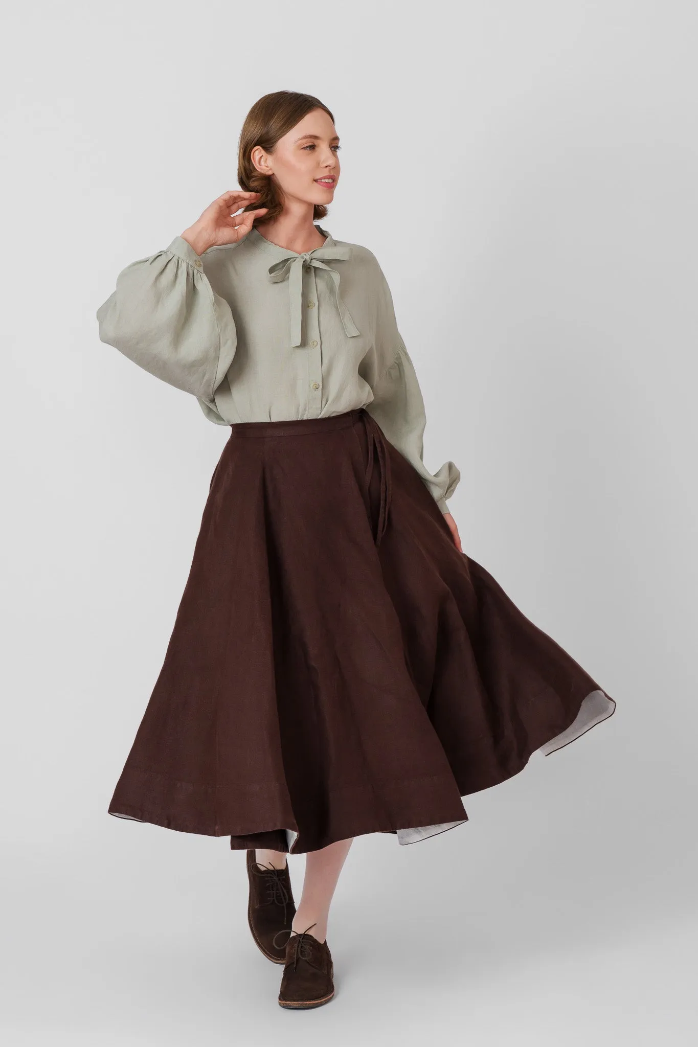 Clementine Shirt, Long Sleeve, Mint sold by Son de Flor product image thumbnail 3