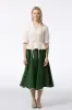 Knightley Skirt, Emerald Green sold by Son de Flor