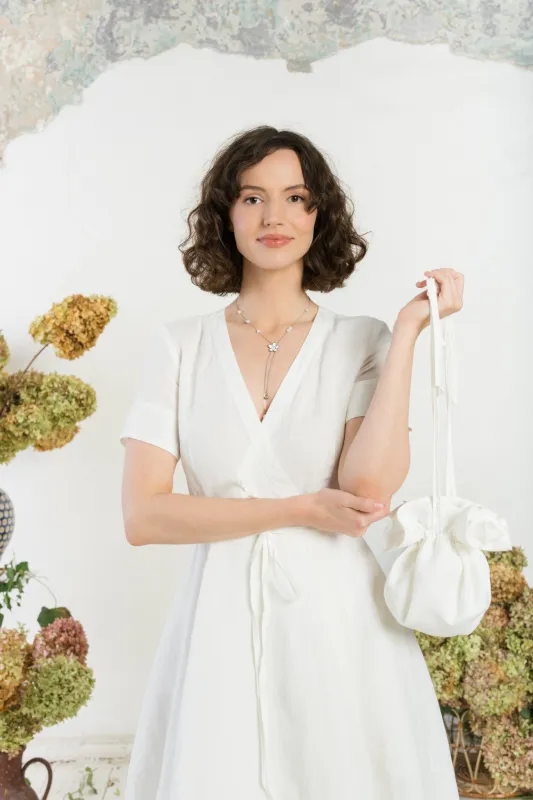 Flower Bag, White Magnolia made by Son de Flor