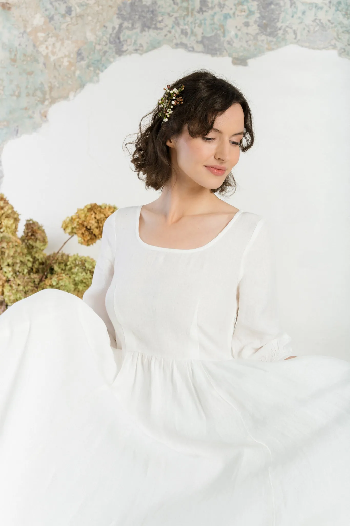 Carmen – Tailored Linen Maxi Dress sold by Son de Flor product image thumbnail 4
