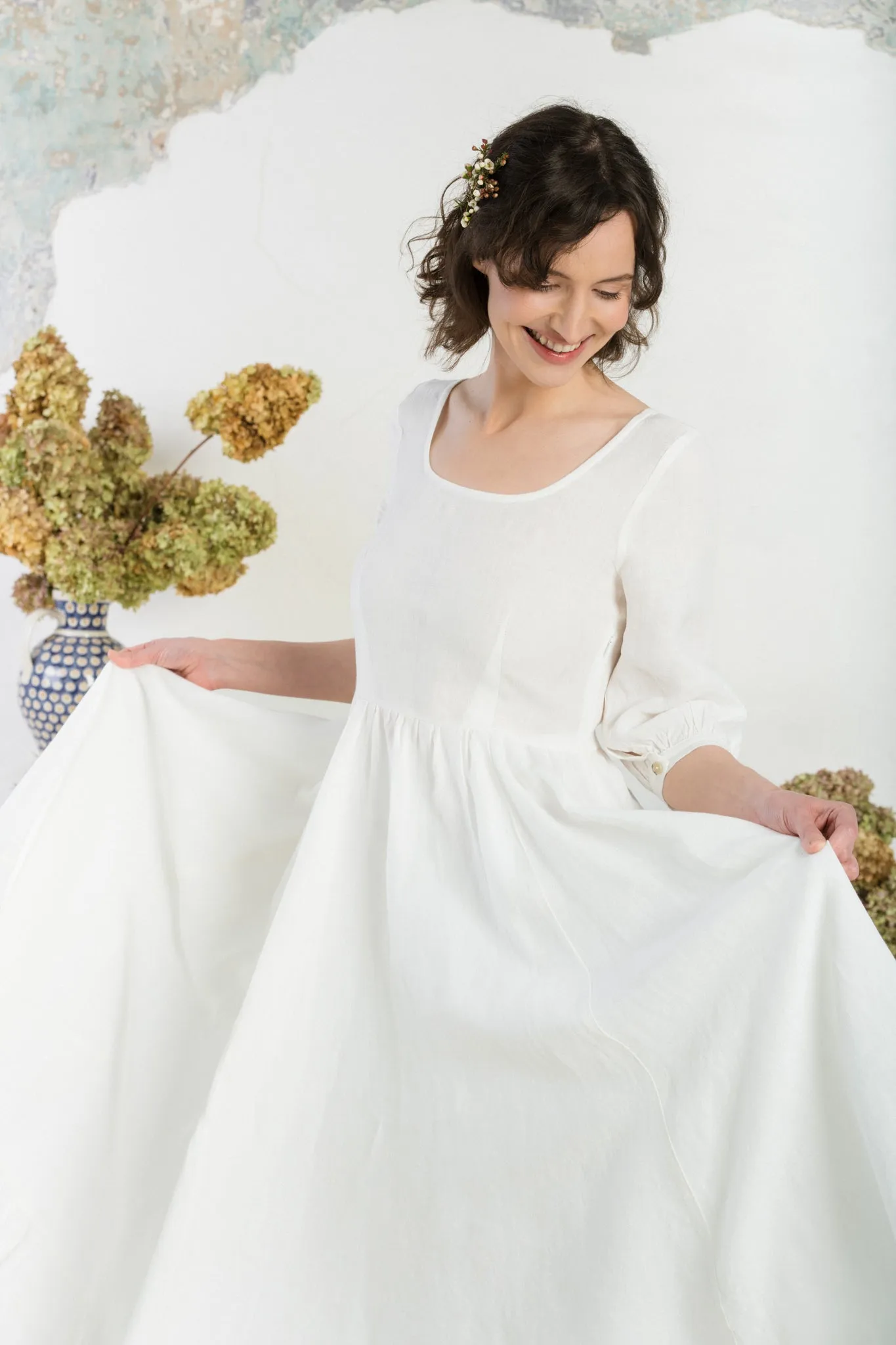 Carmen – Tailored Linen Maxi Dress sold by Son de Flor product image thumbnail 2