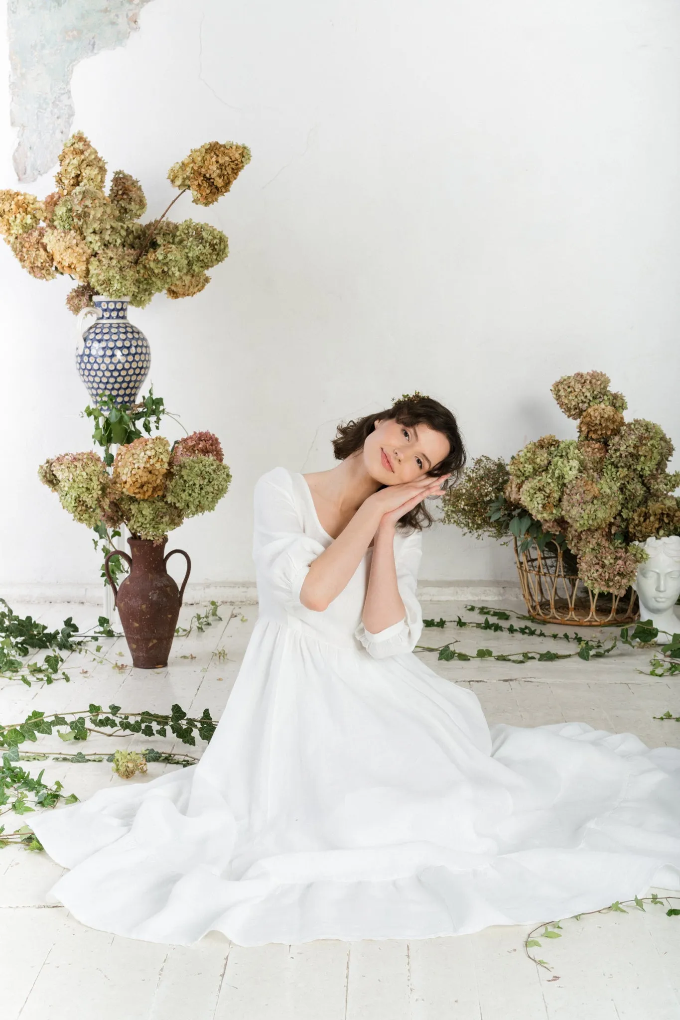 Carmen – Tailored Linen Maxi Dress sold by Son de Flor product image thumbnail 3