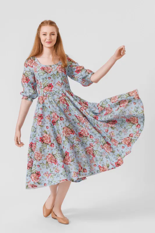 Carmen Dress, 3/4 Sleeve sold by Son de Flor