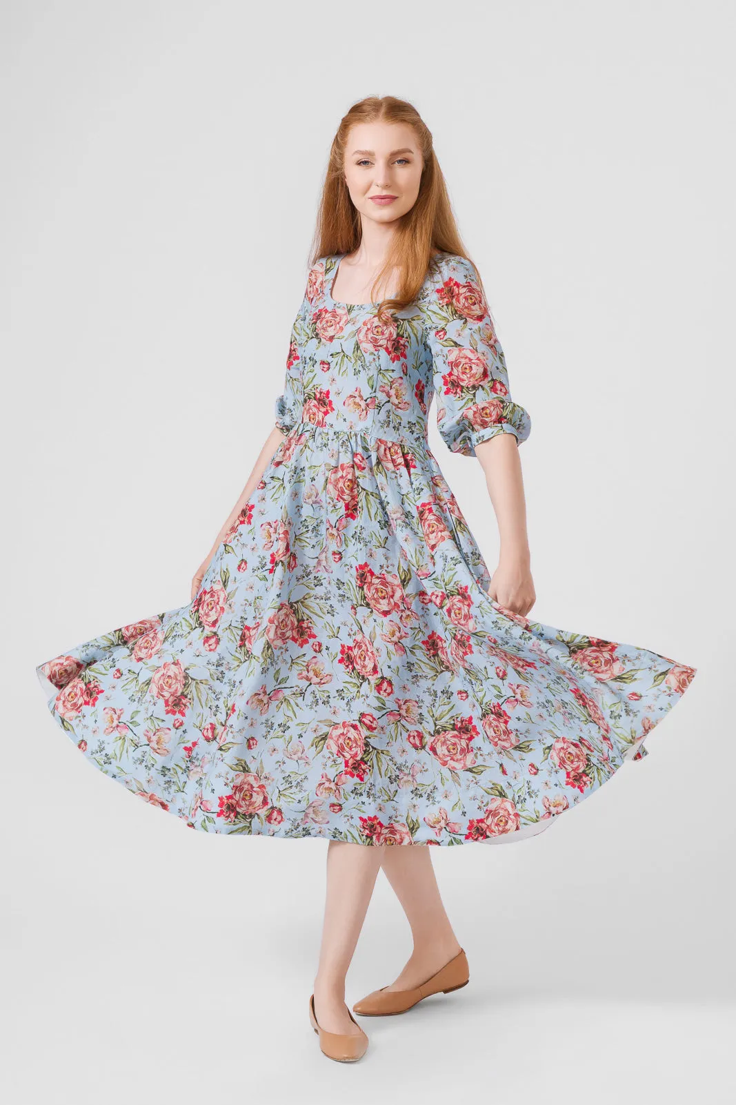 Carmen Dress, 3/4 Sleeve sold by Son de Flor product image thumbnail 4