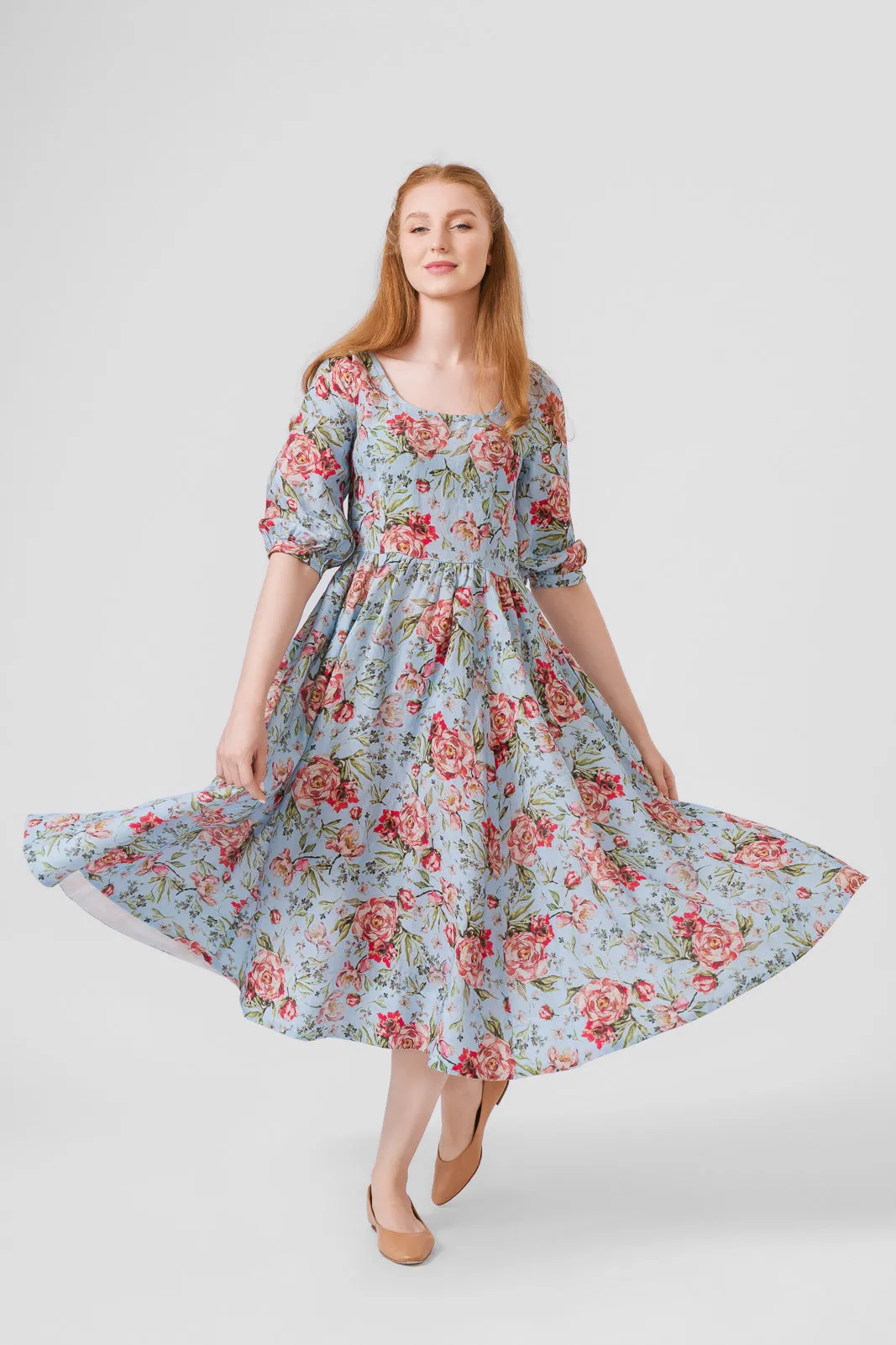 Carmen Dress, 3/4 Sleeve sold by Son de Flor product image thumbnail 3