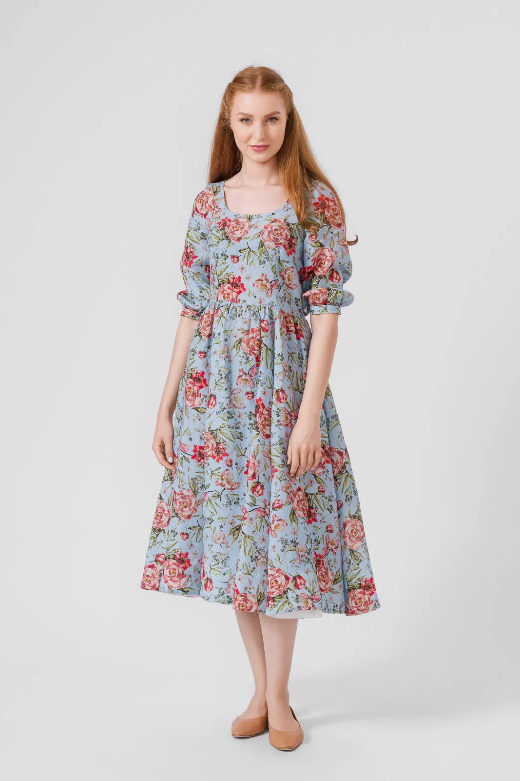 Carmen Dress, 3/4 Sleeve sold by Son de Flor product image thumbnail 2
