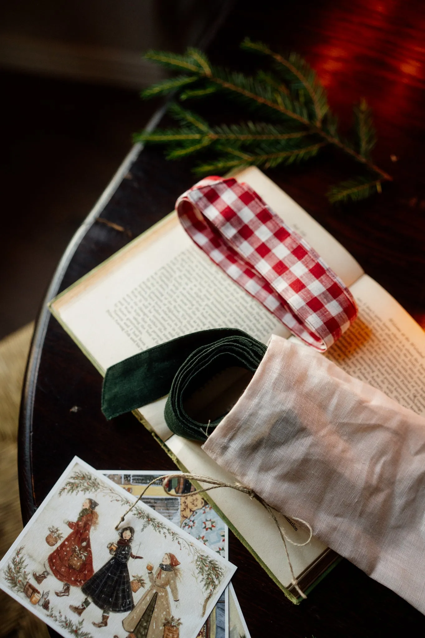 Linen Ribbon, Set Of 2 sold by Son de Flor product image thumbnail 4