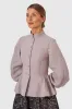 Peplum Vest, Sleeveless, Gentle Lilac sold by Son de Flor