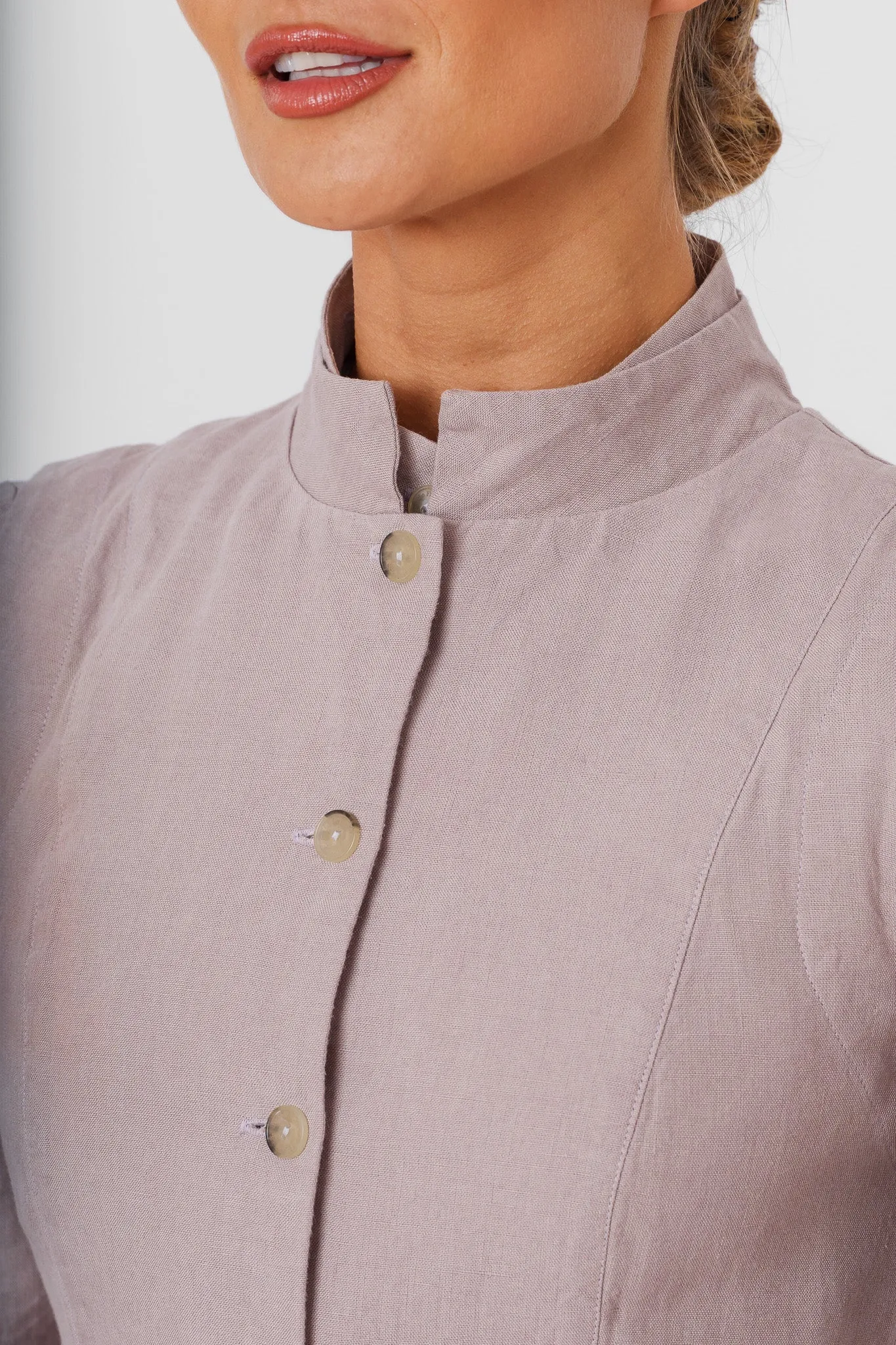 Peplum Vest, Sleeveless, Gentle Lilac sold by Son de Flor product image thumbnail 4