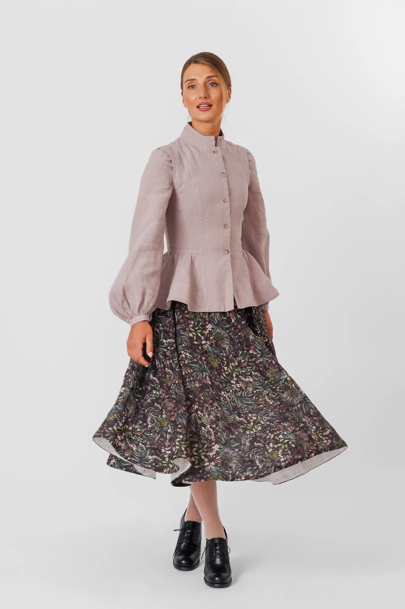 Peplum Vest, Sleeveless, Gentle Lilac sold by Son de Flor product image thumbnail 5