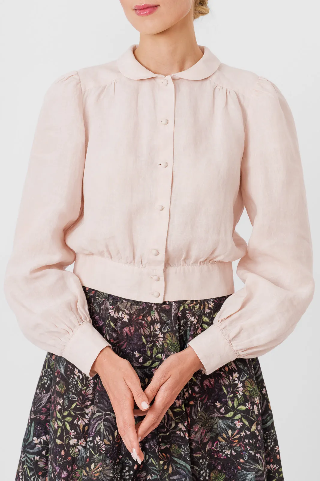 Leonor Shirt, Cropped, Long Sleeve sold by Son de Flor product image thumbnail 3
