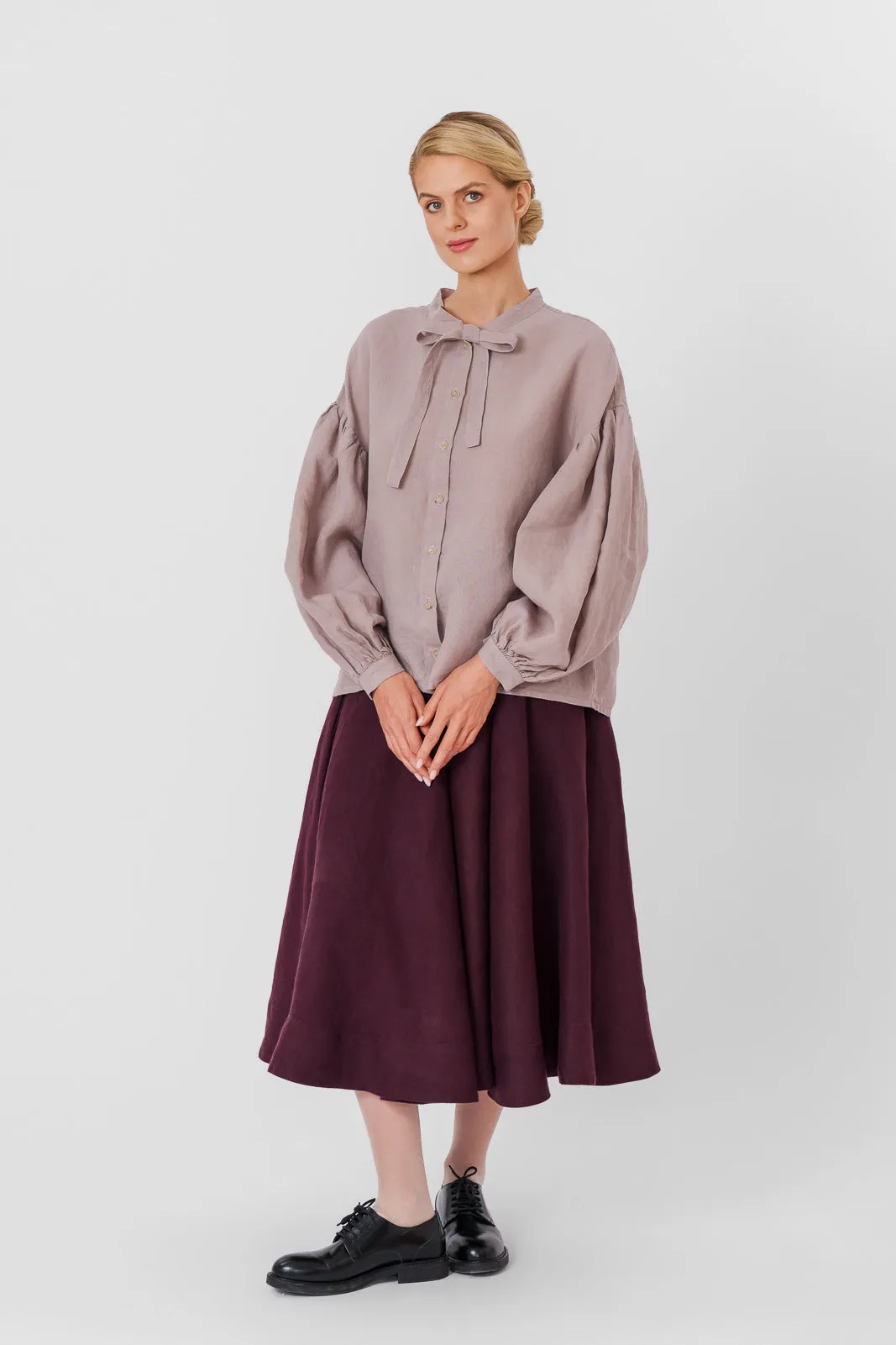 Classic Skirt, Twill Linen sold by Son de Flor product image thumbnail 3