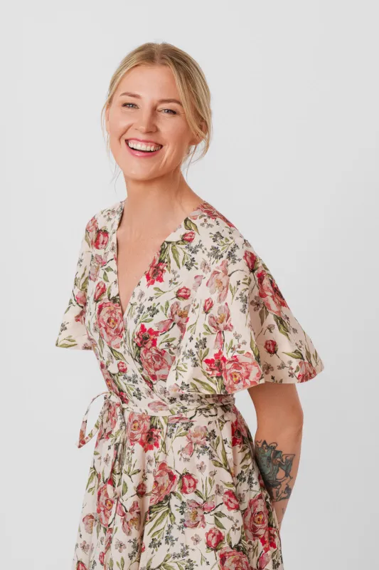 Wrap Dress, Butterfly Sleeve sold by Son de Flor