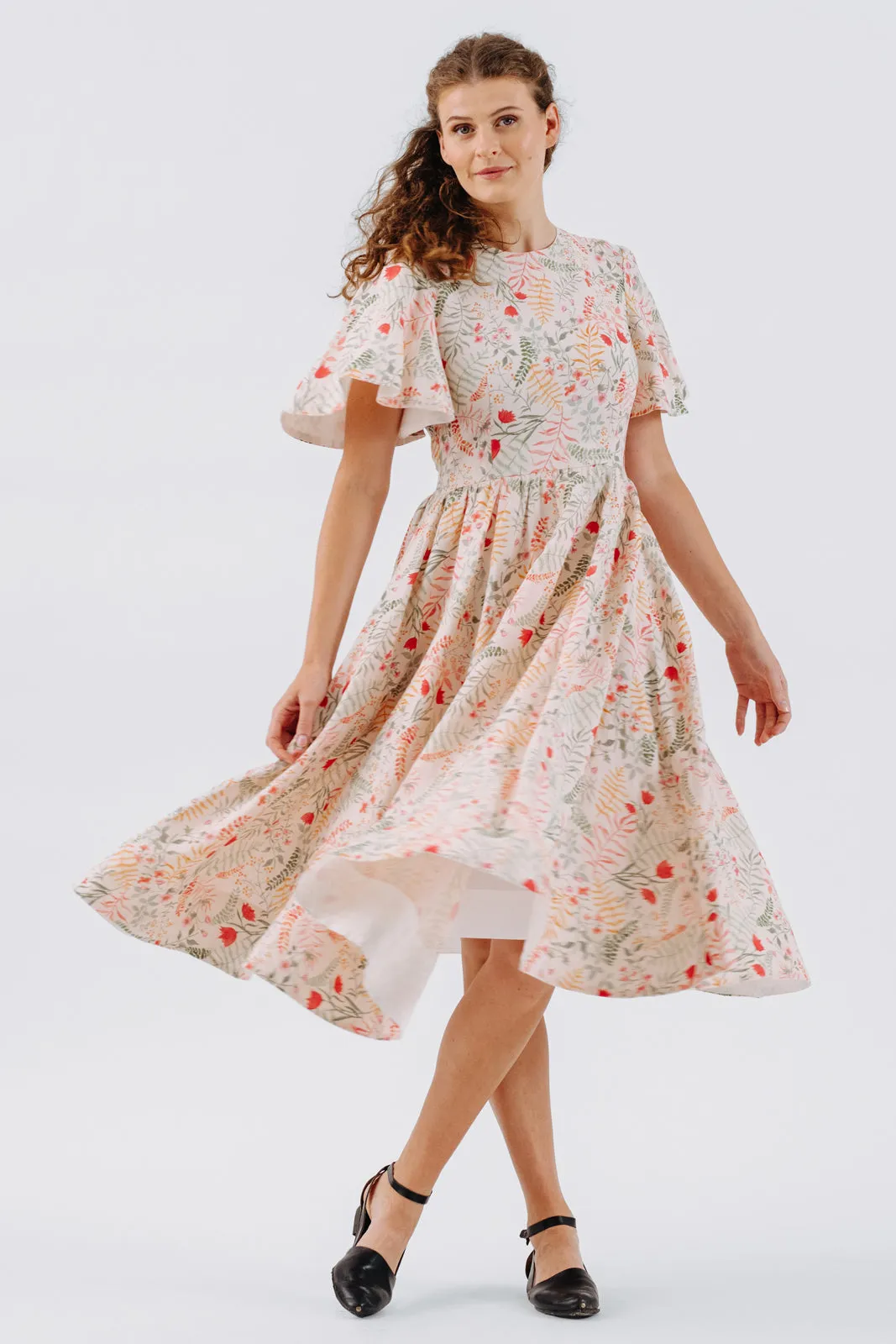 Butterfly Sleeve Dress, Short Sleeve, Whimsical sold by Son de Flor