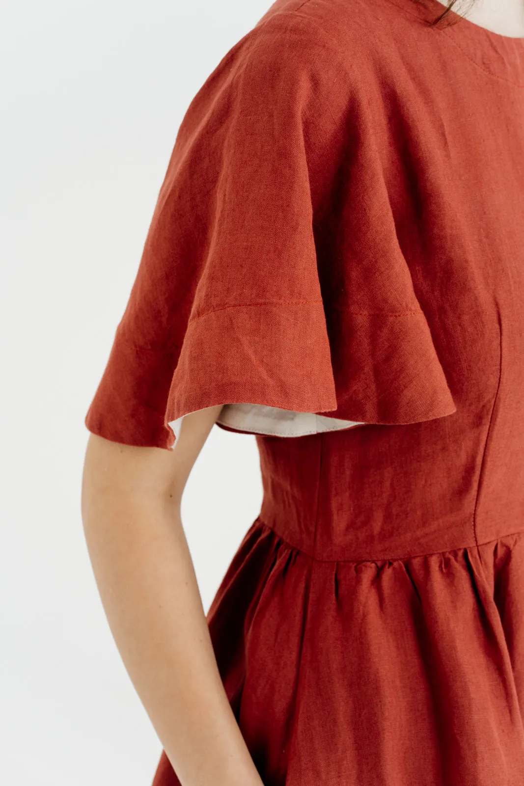 Butterfly Sleeve Dress, Short Sleeve sold by Son de Flor product image thumbnail 2