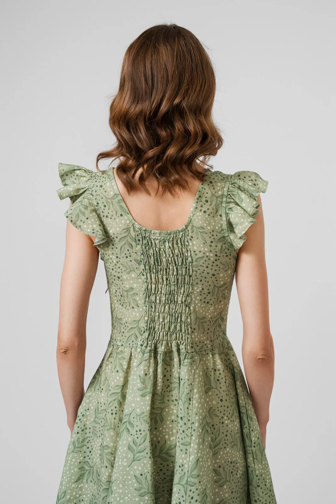 Mini Carmen Dress, Ruffle Sleeve sold by Son de Flor product image thumbnail 5