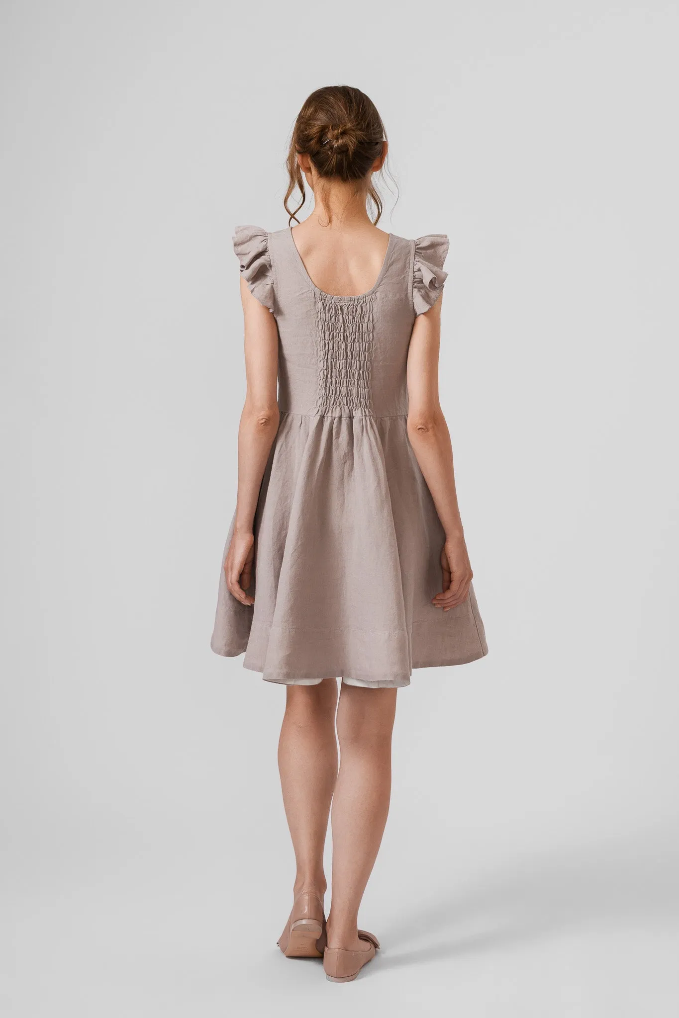 Mini Carmen Dress, Ruffle Sleeve sold by Son de Flor product image thumbnail 3